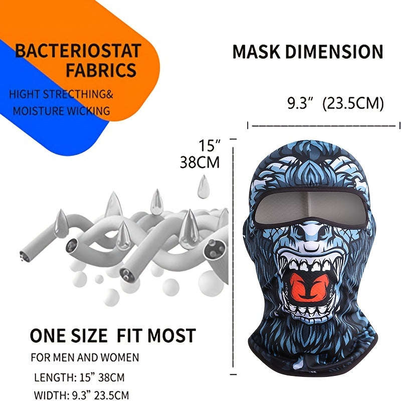 Stay Cool And Dry: The Ultimate Balaclava For Outdoor Cycling - Men's Quick-Drying Sweat-Wicking Hal