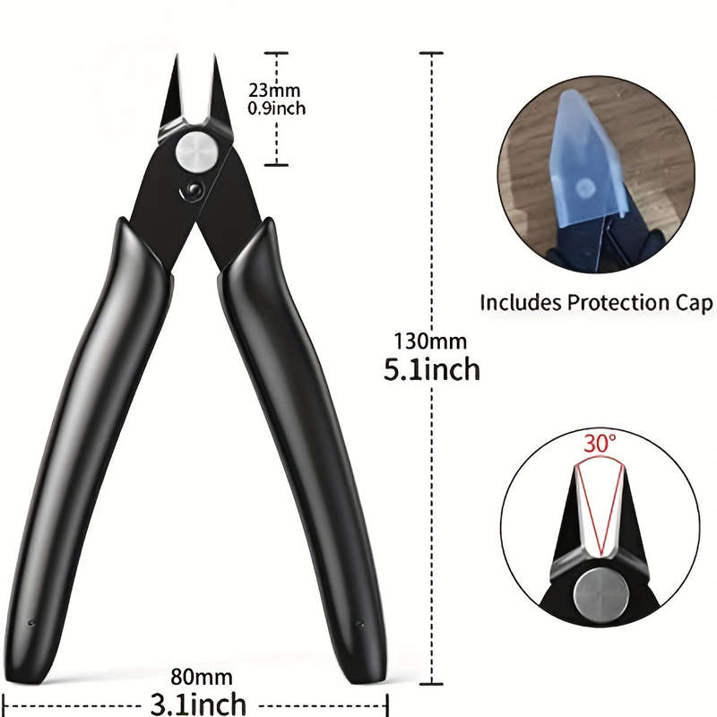 Ultra-Portable 5" Precision Wire And Tie Cutter