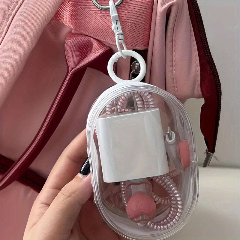 1pc Portable Pvc Cable Organizer Box