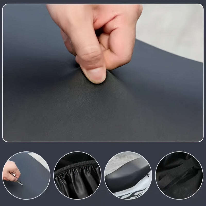 Waterproof Motorcycle Seat Cover - Universal Pu Leather Scooter Seat Protector With Rain And Sun Pro