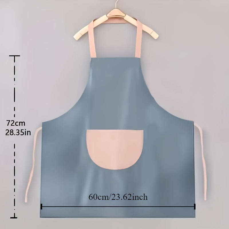 Cute Cartoon Girl Printed Apron - Home Cooking Waterproof And Oil Proof Kitchen Apron