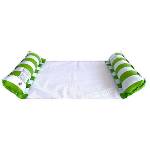 Convenient Fabric Water Entertainment Net Chair Foldable Inflatable Floating Strip Backrest Swimming