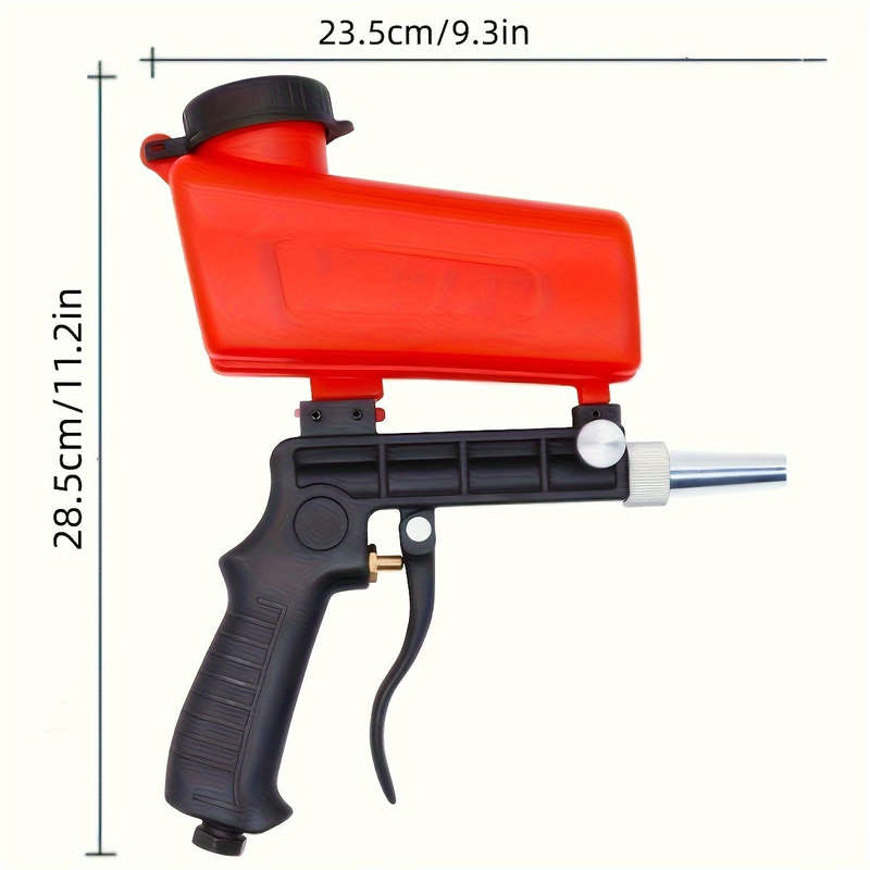 Handheld Pneumatic Sandblaster - No Batteries Required, Great For Grinding And Finishing Projects