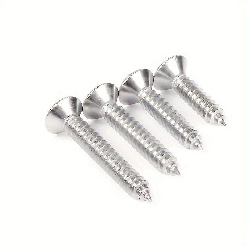 Flat Head Cross Recessed Tapping Screws100 Pcs
