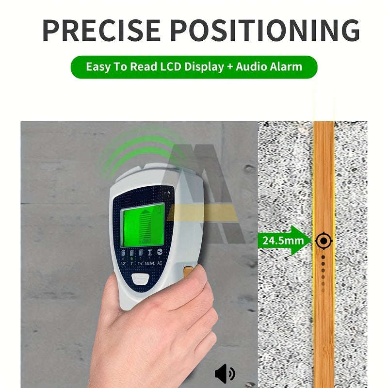 Portable 5-In-1 Wall Scanner - With Led Lcd Display