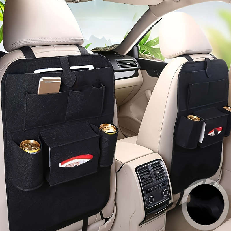 Convenient Black Car Seat Back Storage Bag