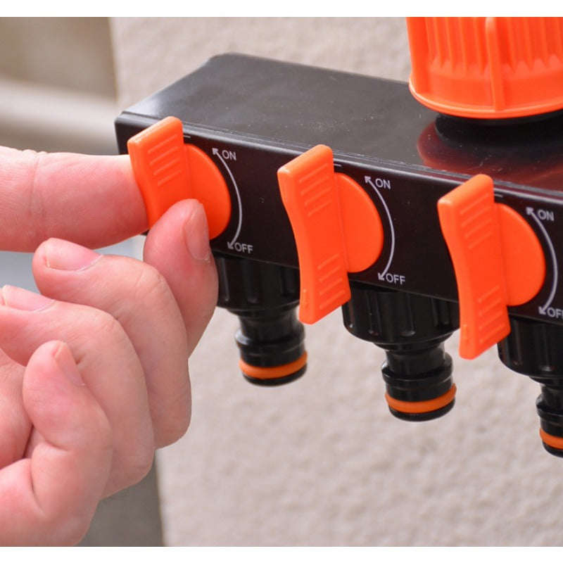 Convenient 4-Way Garden Hose Dispenser With 4 Independent Switches