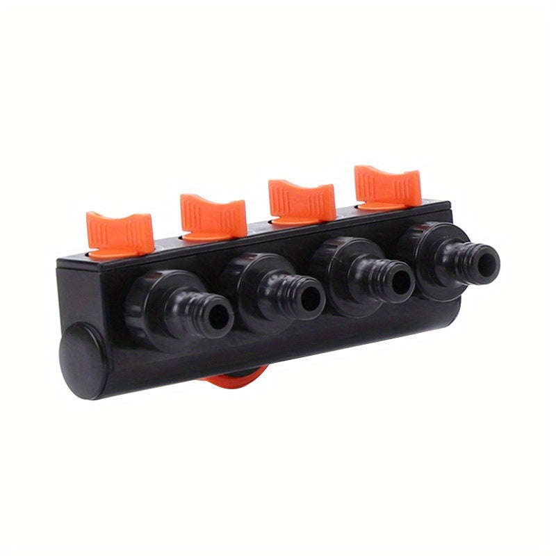 Convenient 4-Way Garden Hose Dispenser With 4 Independent Switches