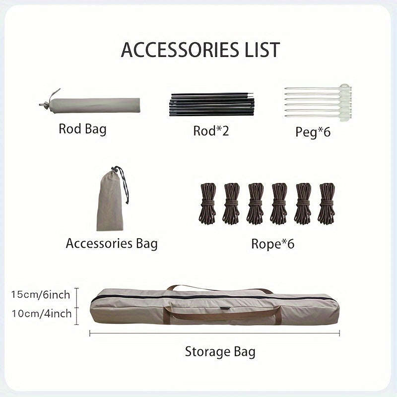 Durable Portable Travel Picnic Umbrella - Waterproof And Uv Resistant