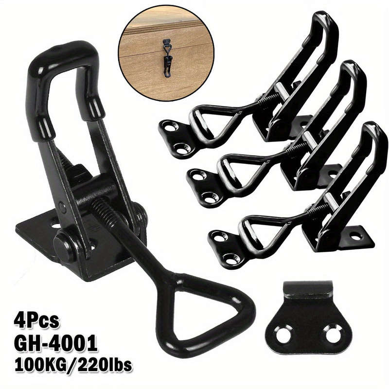 4-Piece Heavy-Duty Iron Toggle Clamp
