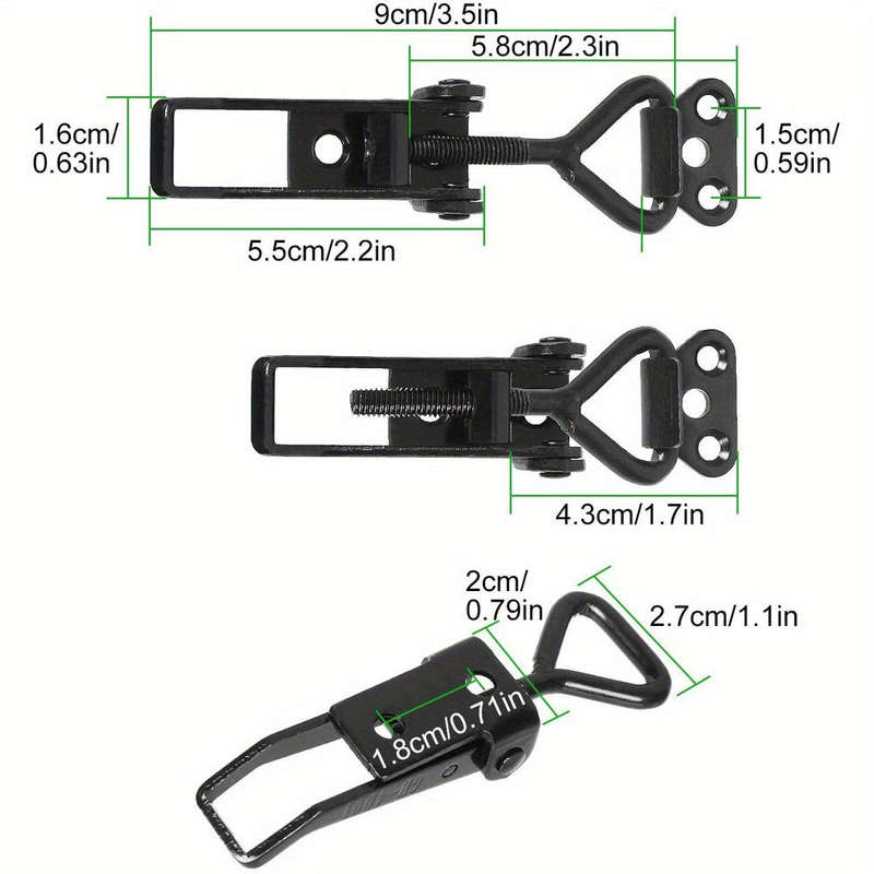 4-Piece Heavy-Duty Iron Toggle Clamp