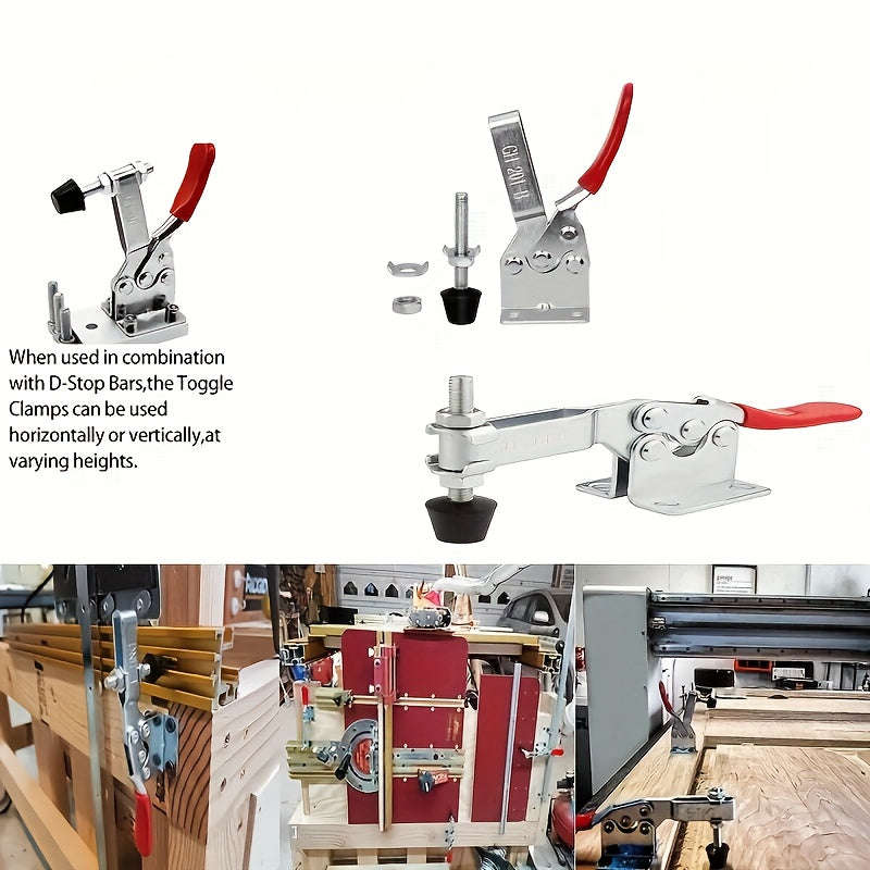 Heavy Duty Toggle Clamps With Comfort Rubber Grips