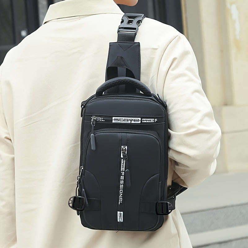 Fashion Casual Crossbody Backpack - Adjustable Strap