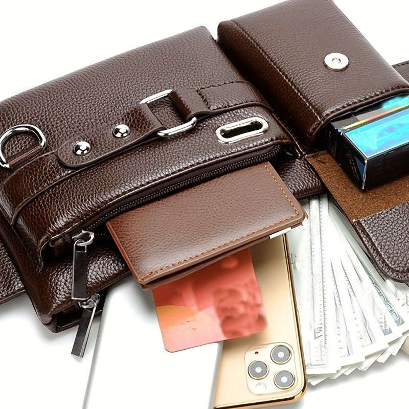 Men's Waist Bag New Large Capacity Multifunctional Messenger Bag
