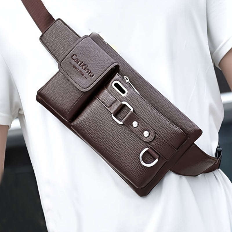 Men's Waist Bag New Large Capacity Multifunctional Messenger Bag