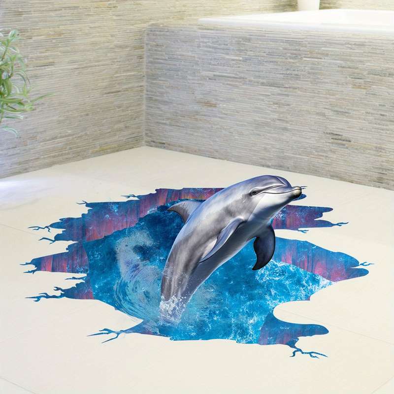 Dolphin Wall Sticker3D Undersea Sticker