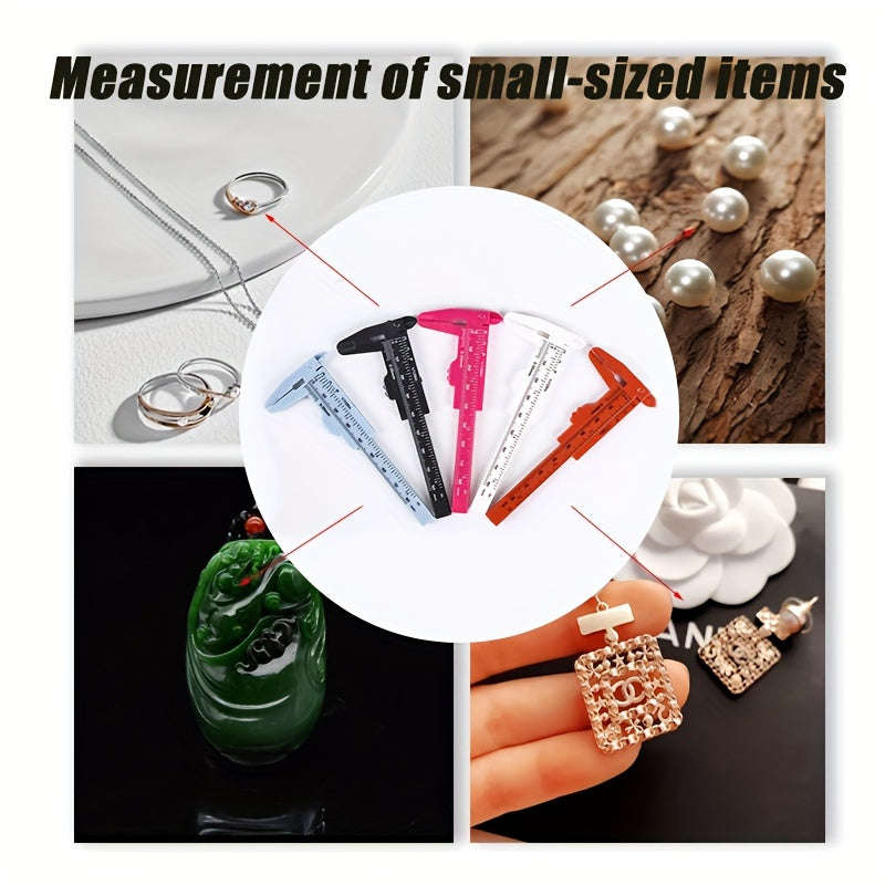 Convenient 1-Piece Mini Plastic Vernier Caliper