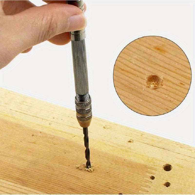 Versatile Mini Hand Drill Set With 10 Drill Bits