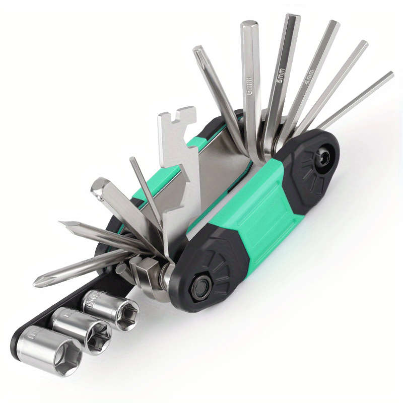 Multifunctional 16 In 1 Foldable Stainless Steel Rivet Removal Professional Pliers