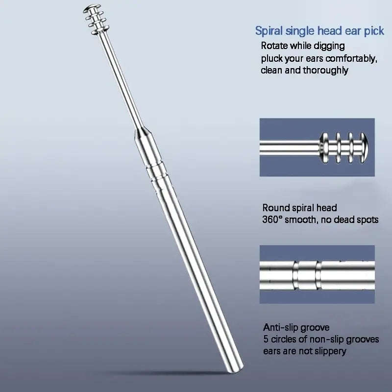 Portable 6-Piece Stainless Steel Earwax Removal Kit