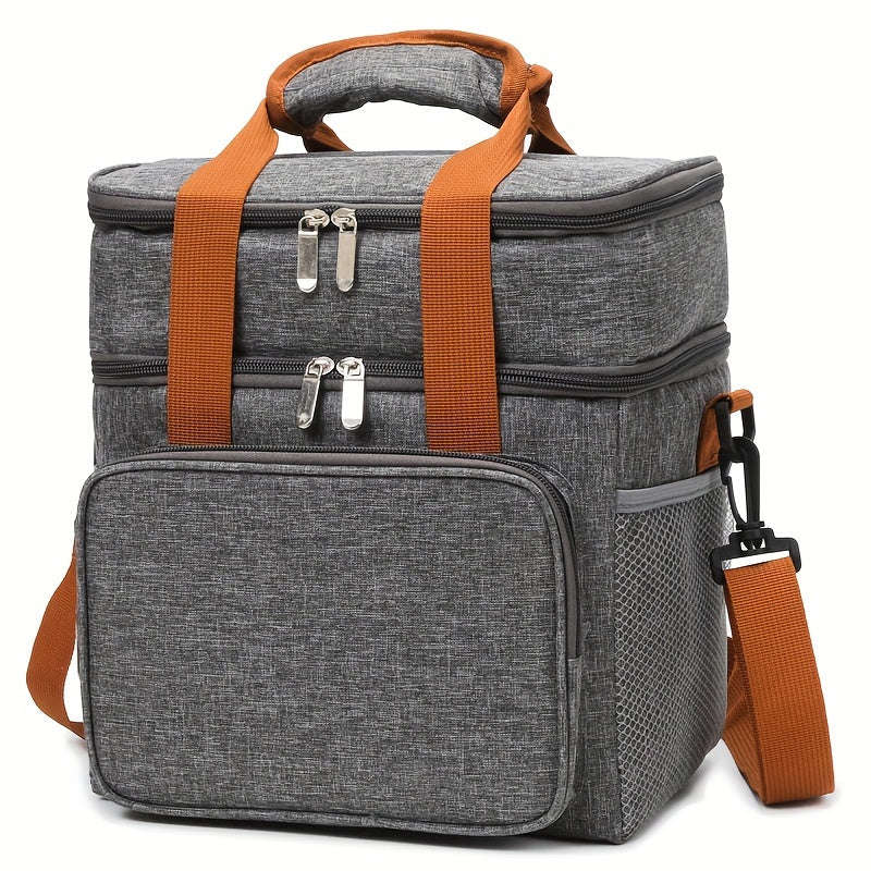 Double Layer Outdoor Insulated Cooler Bag