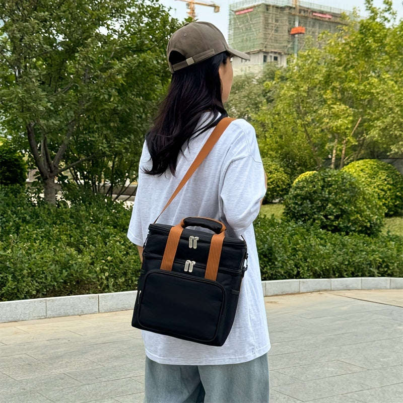 Double Layer Outdoor Insulated Cooler Bag