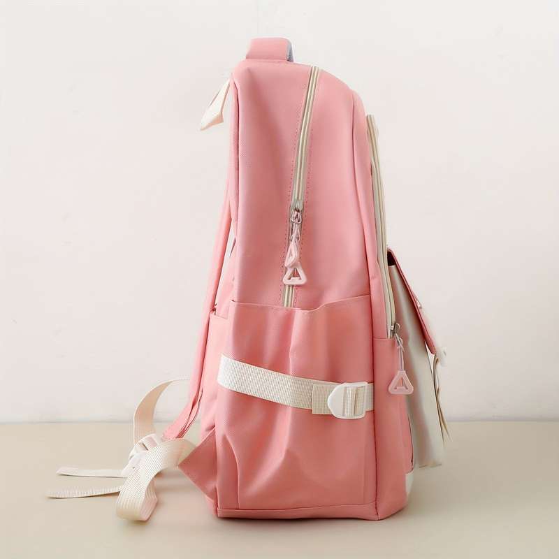 Durable 5-Piece Stylish Backpack Set For Women