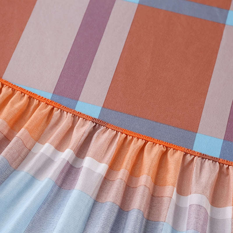 3 Pieces Modern Polyester Fitted Sheet Set