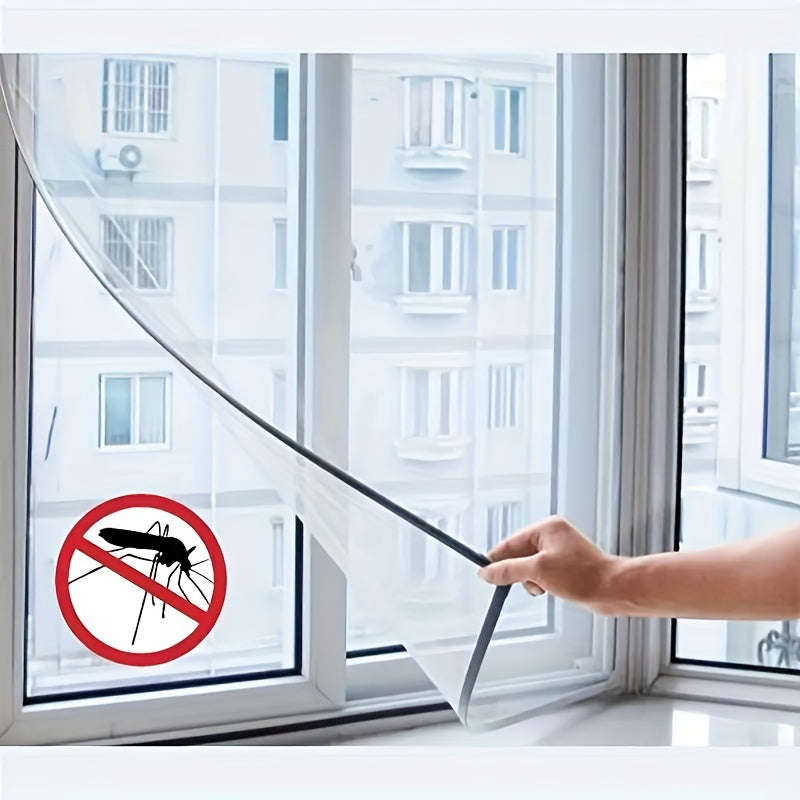 Traditional Style Adhesive Diy Screen Window Curtain Kit With Hooks And Tape