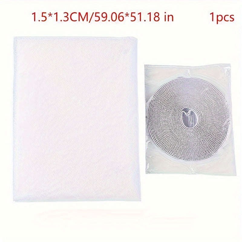 Traditional Style Adhesive Diy Screen Window Curtain Kit With Hooks And Tape
