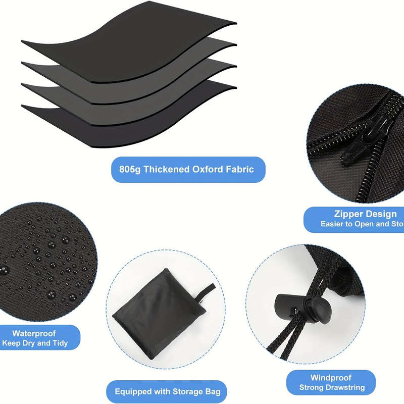 1pc Waterproof Umbrella Cover - Uv Protectio