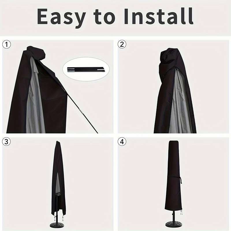 1pc Waterproof Umbrella Cover - Uv Protectio