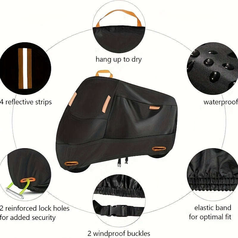 Premium Waterproof And Uv Resistant Motorcycle Cover