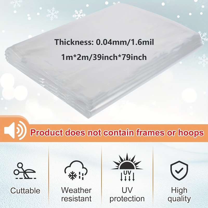 1 Piece Of Transparent Plastic FilmPe Material