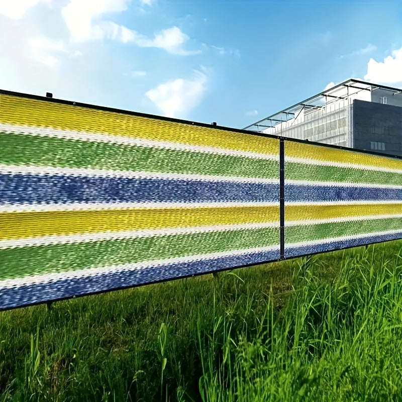 Colorful Privacy Screen For Outdoor Space - Durable Pe Material