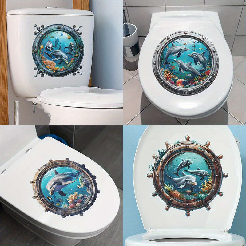 Whimsical Underwater World Toilet Decal