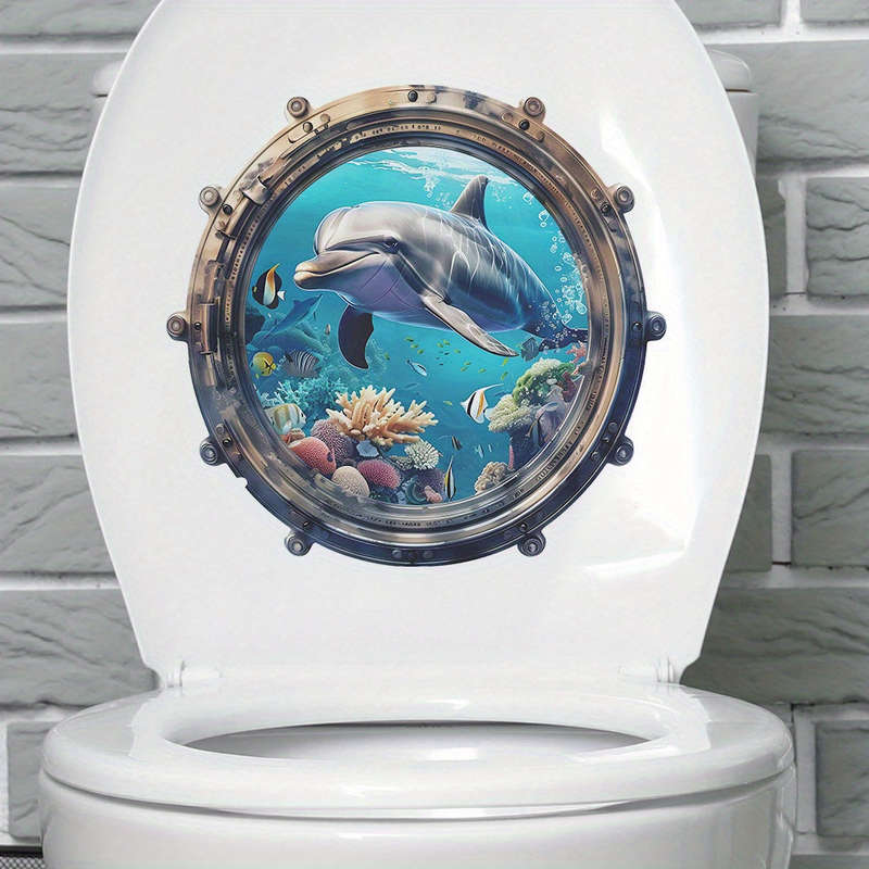 Whimsical Underwater World Toilet Decal