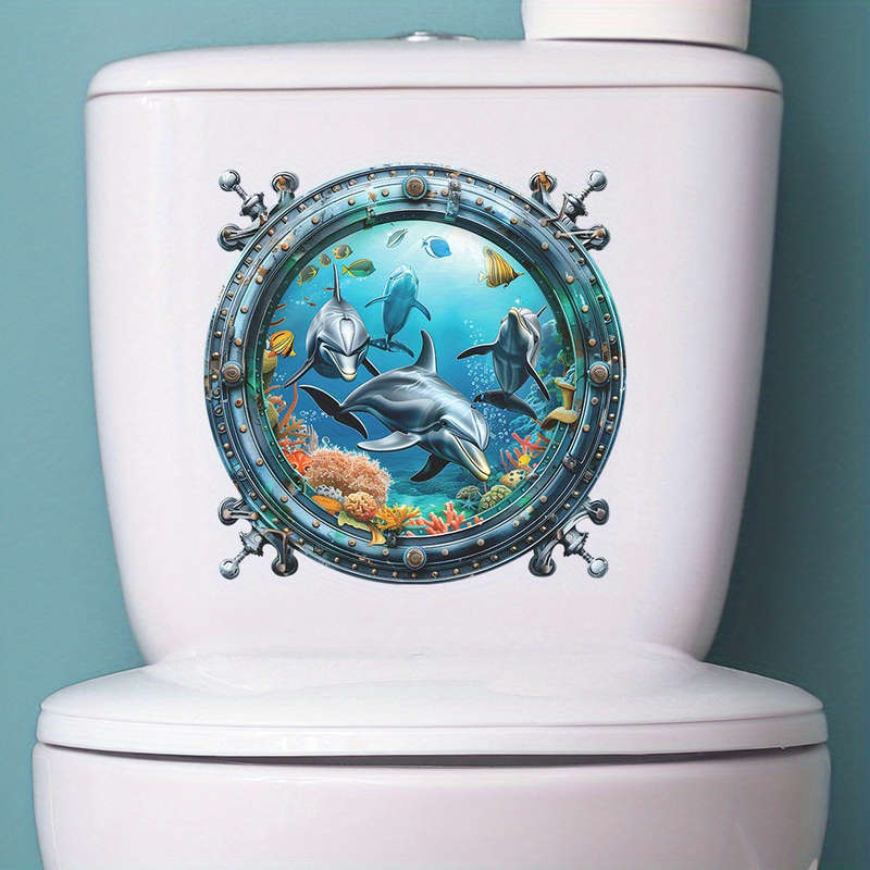 Whimsical Underwater World Toilet Decal