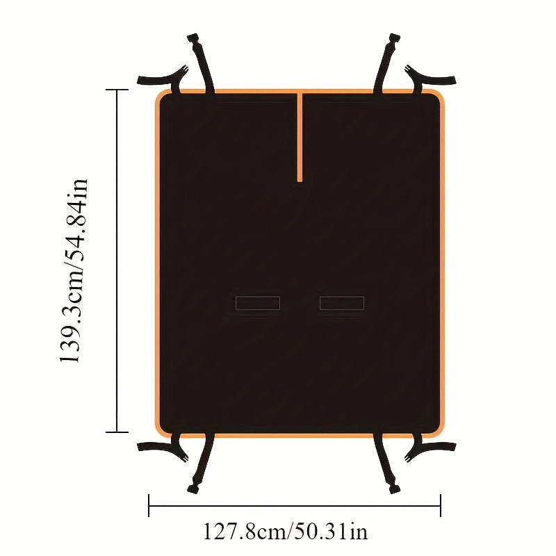 1pc Waterproof Foldable Pet Car Seat Cover