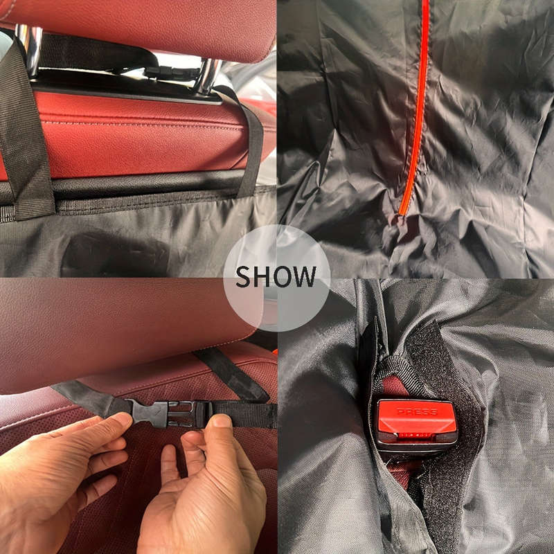 1pc Waterproof Foldable Pet Car Seat Cover
