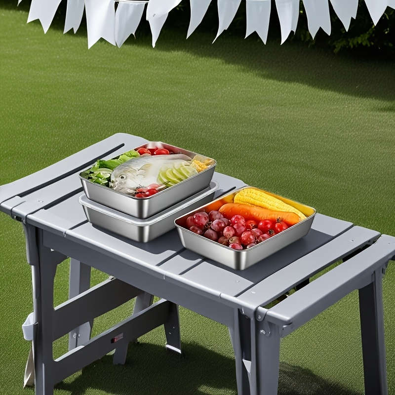 3pcs Set Stainless Steel Food Storage Suit