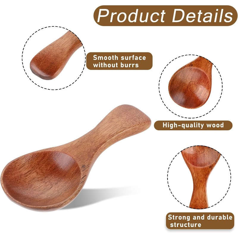 Japanese-Style Original Wooden Tea Spoons
