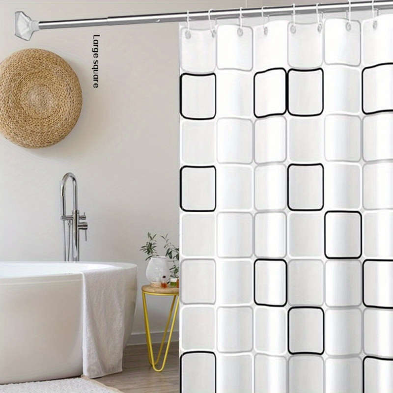 1pc Extra Large PEVA Bathroom Shower Curtain