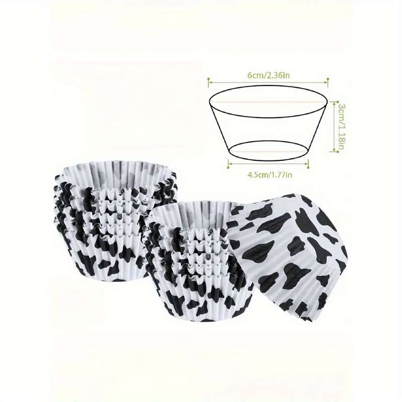 25pcs Cow Color Baking Paper