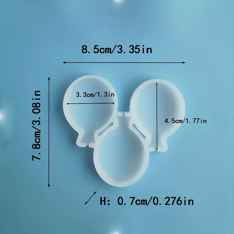 1pc 3D Balloon Shaped Silicone Mold