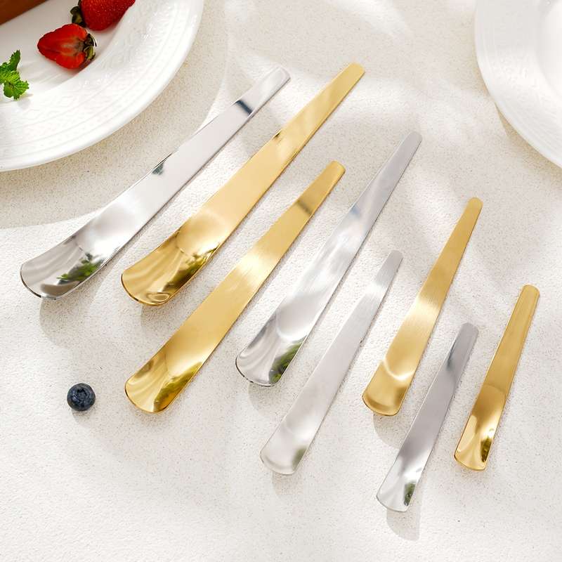 1pc Stainless Steel Ice Cream Spoon Yogurt Scraping Spoon Cake Canning Spoon Ice Cream Dessert Small
