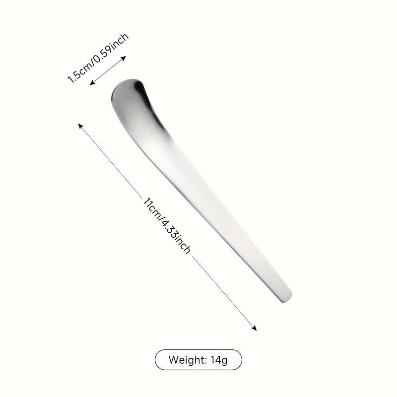 1pc Stainless Steel Ice Cream Spoon Yogurt Scraping Spoon Cake Canning Spoon Ice Cream Dessert Small