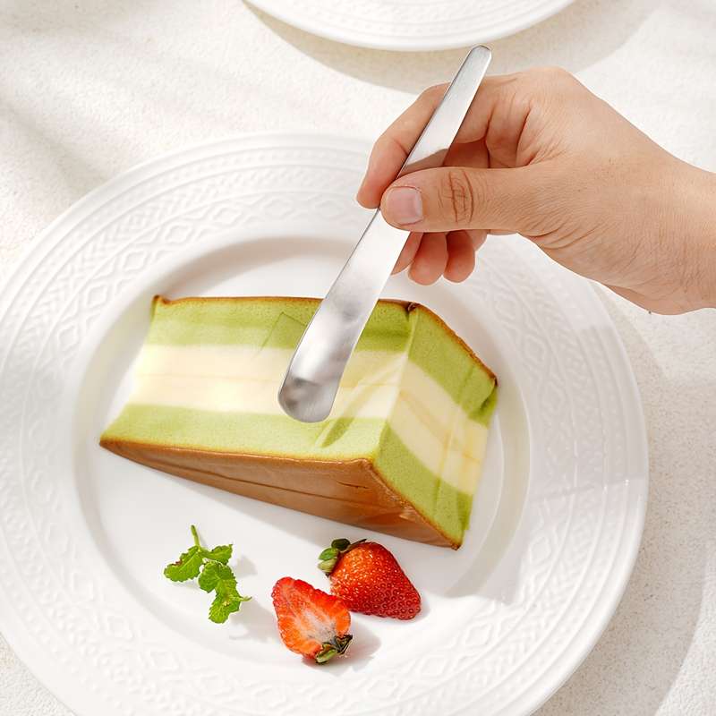 1pc Stainless Steel Ice Cream Spoon Yogurt Scraping Spoon Cake Canning Spoon Ice Cream Dessert Small
