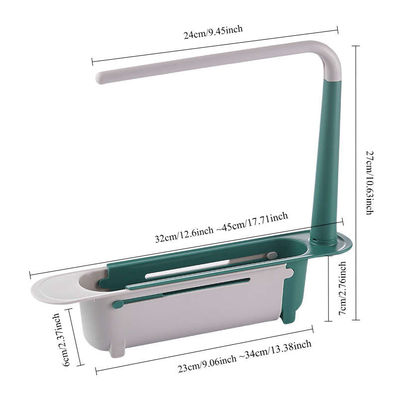 1pc Expandable Kitchen Sink Caddy Organizer