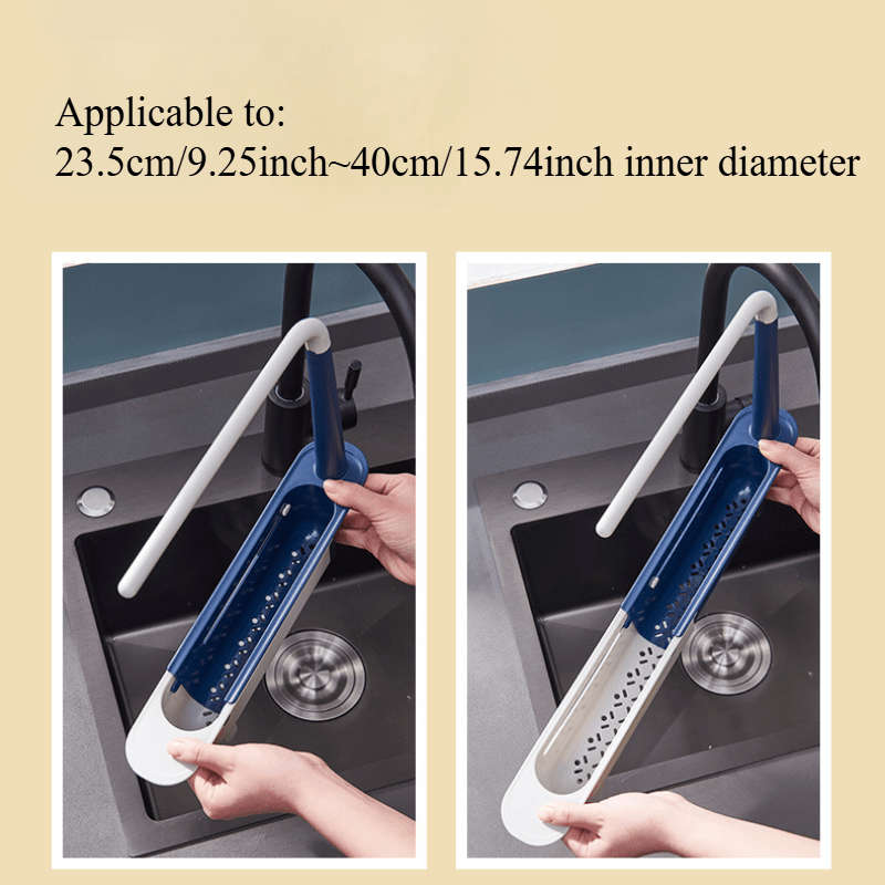 1pc Expandable Kitchen Sink Caddy Organizer